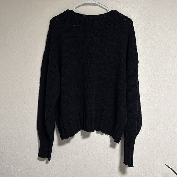 J. Crew Relaxed Crewneck Sweater in Black - Picture 5 of 5